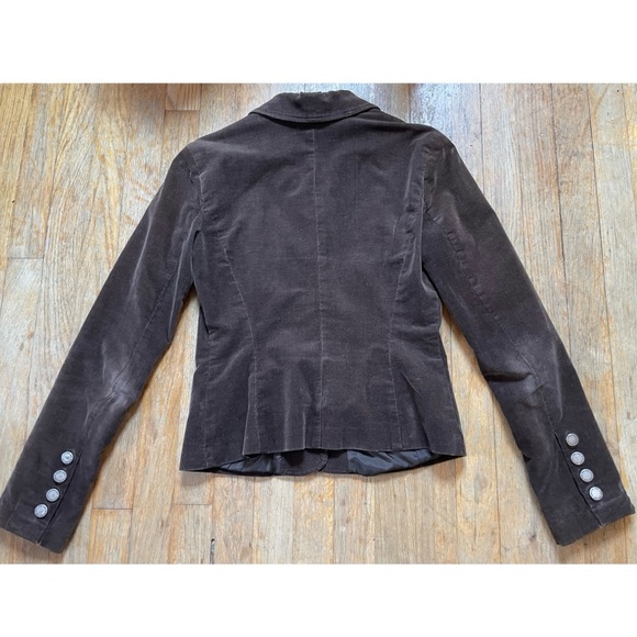 Calvin Klein Jeans Brown Corduroy Velvet Blazer Jacket - sz Small - Picture 2 of 10